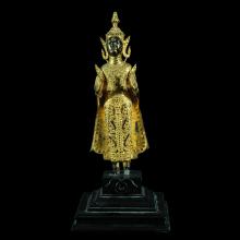 Bouddha en bronze dor